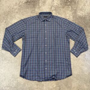 St Croix Shirt Mens Large Button Up Geometric Cotton Italy Multicolor‎ Italy